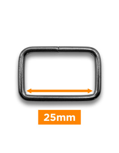 Bucle rectangular - Cañón de fusil de 25 mm