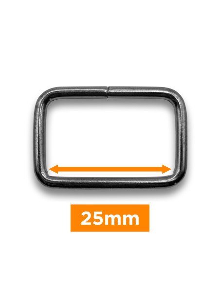 Bucle rectangular - Cañón de fusil de 25 mm