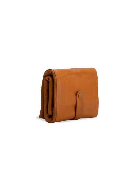 Estuche de almacenamiento de cuero para agujas circulares Muud Stockholm XL - Whisky