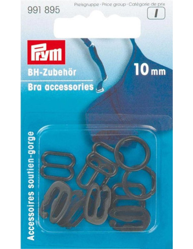 Accesorios de sujetador 10 mm negro