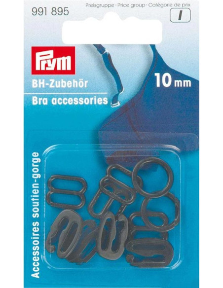 Accesorios de sujetador 10 mm negro