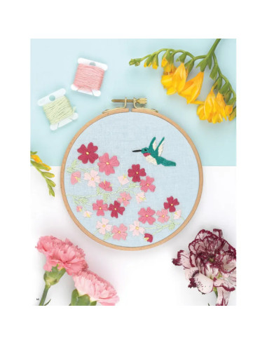 Libro de bordado de flores