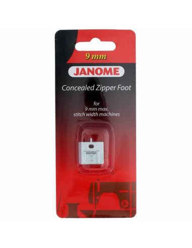 Pie de cremallera invisible Janome
