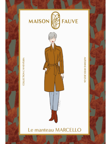 Patrón de abrigo Marcello - Maison Fauve