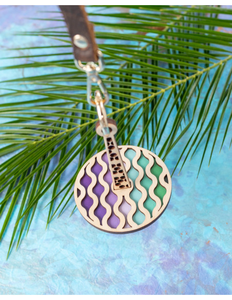 Pulsera porta ovillo de lana - Funky wave