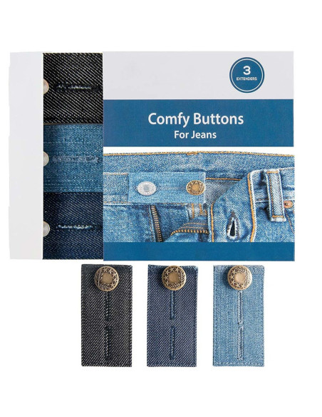 Botones de extensión de metal Easy Fit para jeans