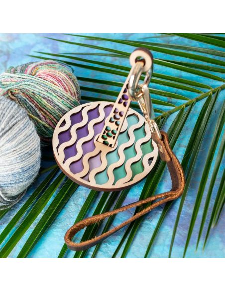 Pulsera porta ovillo de lana - Funky wave