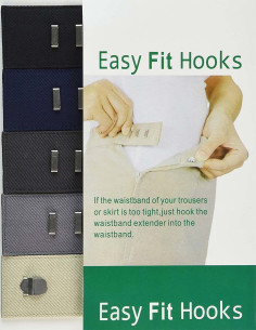 Ganchos de extensión Easy Fit para pantalones y faldas