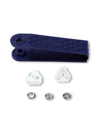 Caja de 10 botones de presión jersey Níquel con herramienta de 8 mm
