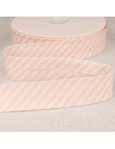 Sesgo rayas pastel - Rosa