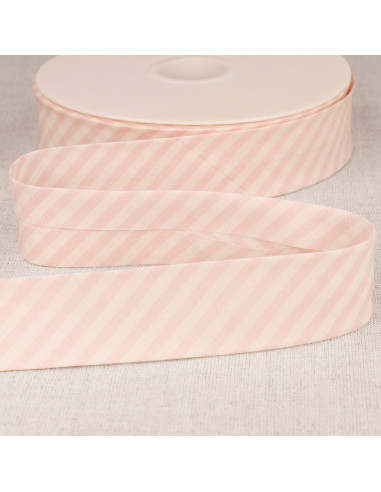 Sesgo rayas pastel - Rosa