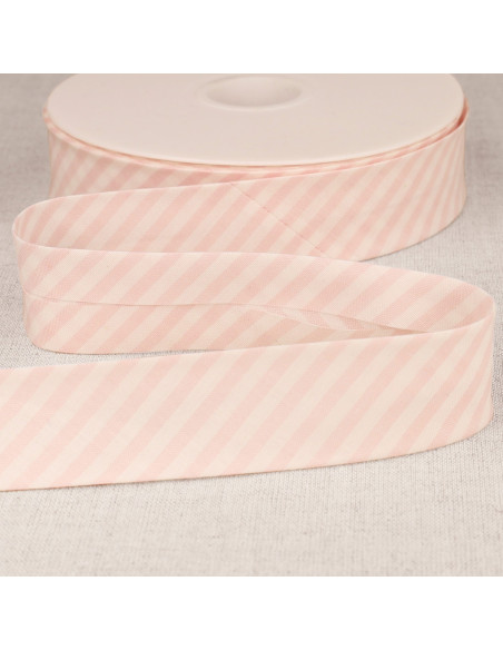 Sesgo rayas pastel - Rosa