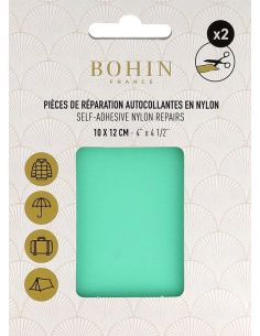 Piezas de reparación autoadhesivas de nailon Bohin - Verde menta