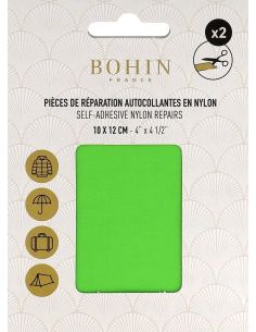Piezas de reparación autoadhesivas de nailon Bohin - Verde manzana