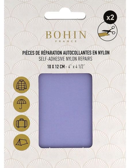 Piezas de reparación autoadhesivas de nailon Bohin - Púrpura