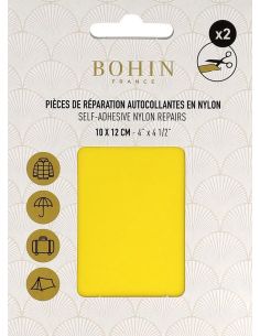 Piezas de reparación autoadhesivas de nailon Bohin - Amarillo