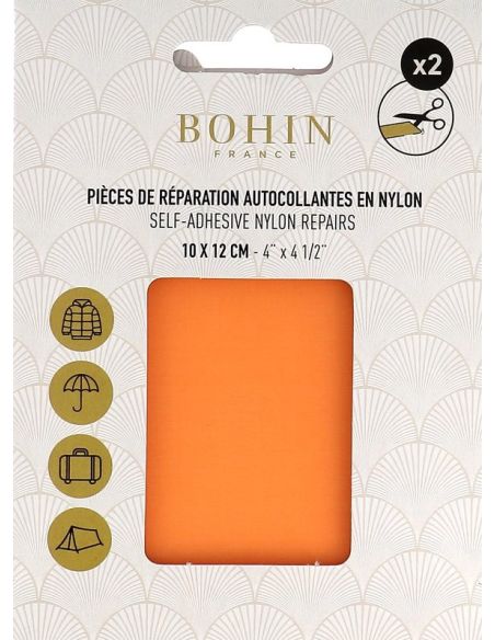 Piezas de reparación autoadhesivas de nailon Bohin - Albaricoque