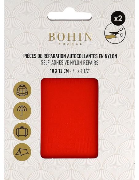 Piezas de reparación autoadhesivas de nailon Bohin - Naranja