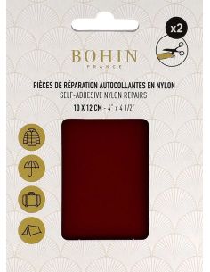 Piezas de reparación autoadhesivas de nailon Bohin - Burdeos