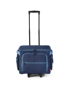 Maleta trolley para máquina de coser - Azul vaquero
