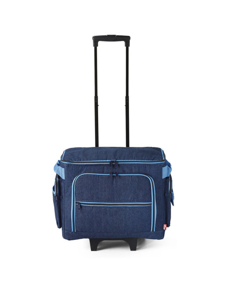 Maleta trolley para máquina de coser - Azul vaquero