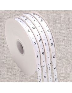Cinta de etiquetas de tallas - Blanco