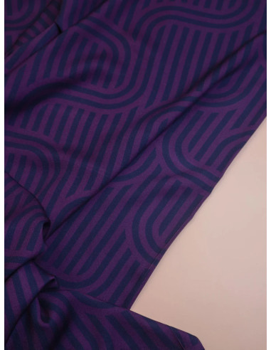 Tejido sarga viscosa Ziggy - Violeta