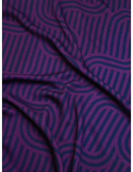 Tejido sarga viscosa Ziggy - Violeta