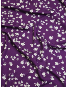 Tejido sarga viscosa Puff - Violeta 2