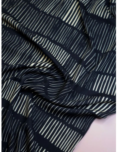 Tejido sarga viscosa Sticks - Negro 2