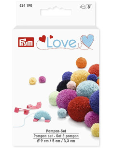 Juego de 3 dispositivos para hacer pompones Prym