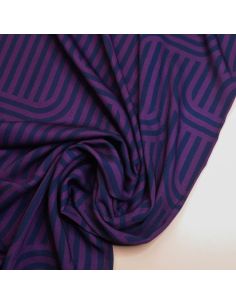 Tejido sarga viscosa Ziggy - Violeta