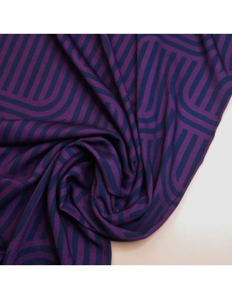 Tejido sarga viscosa Ziggy - Violeta