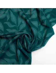 Tejido sarga viscosa Lulu - Verde pino