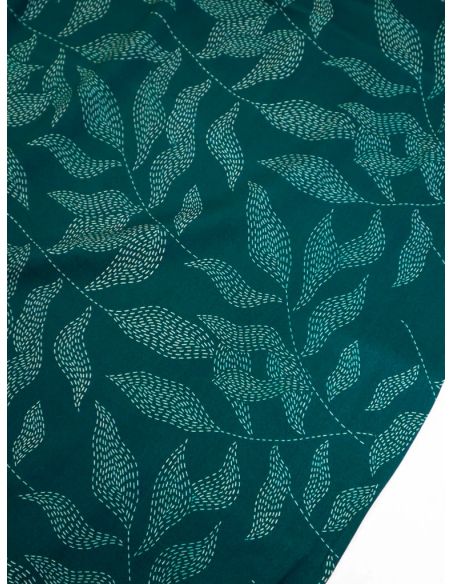 Tejido sarga viscosa Lulu - Verde pino