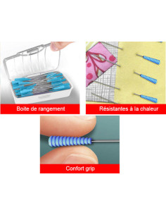 Caja de 50 alfileres mágicos especiales para quilting 2