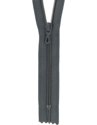 Cremallera de nylon - Gris antracita