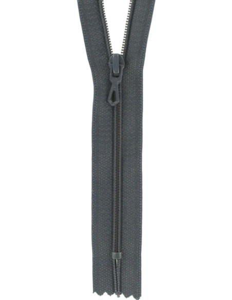 Cremallera de nylon - Gris antracita
