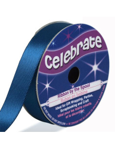Cinta de satén Celebrate azul marino - 13 mm x 6 metros