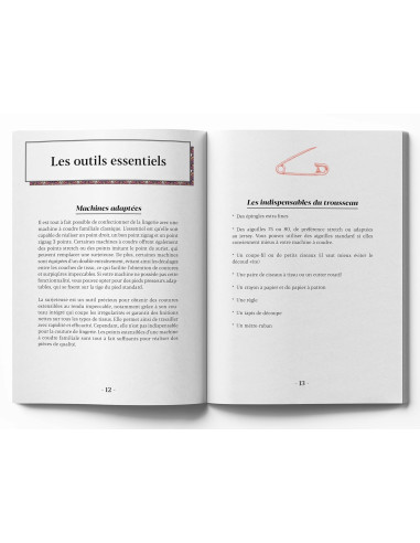 Libro pequeño manual de costura de lencería