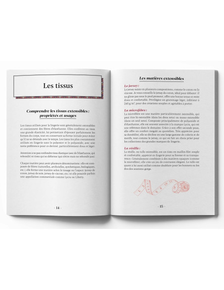 Libro pequeño manual de costura de lencería