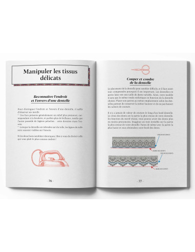 Libro pequeño manual de costura de lencería
