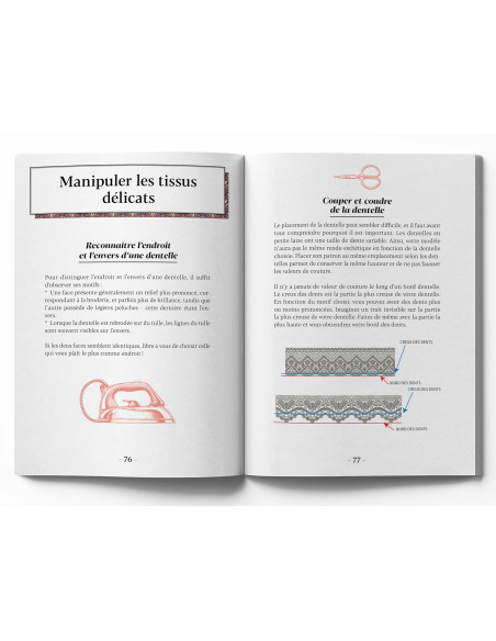 Libro pequeño manual de costura de lencería
