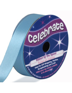 Cinta de satén Celebrate azul cielo - 13 mm x 6 metros