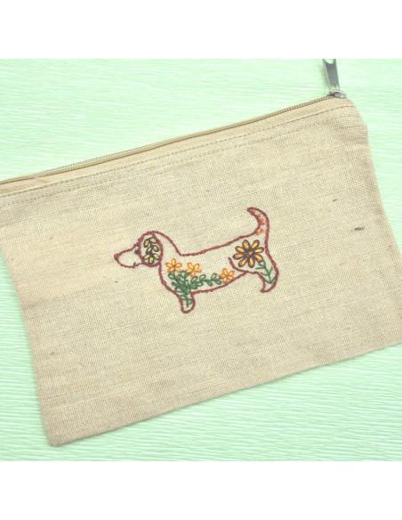 Hojas de transferencia de bordado hidrosolubles - Perros folclóricos