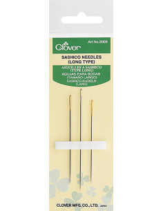 Agujas sashiko largas Clover