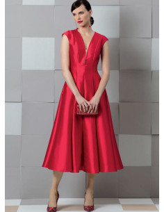 Patrón de vestido y falso peto - Vogue 9292