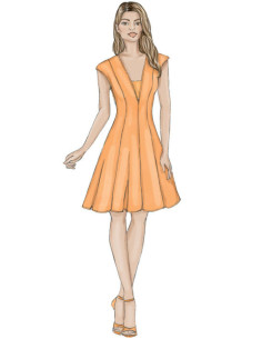 Patrón de vestido y falso peto - Vogue 9292 2