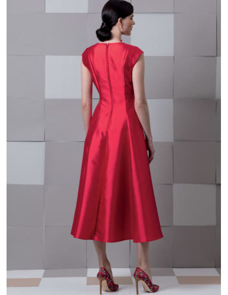 Patrón de vestido y falso peto - Vogue 9292
