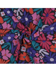 Tejido sudadera años setenta - Índigo